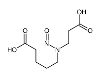 5-[2-carboxyethyl(nitroso)amino]pentanoic acid Structure