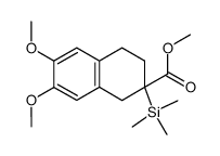 methyl 6,7-dimethoxy-2-(trimethylsilyl)-1,2,3,4-tetrahydronaphthalene-2-carboxylate Structure