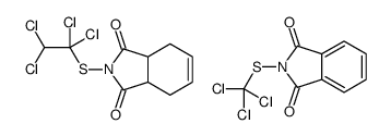 2-(1,1,2,2-tetrachloroethylsulfanyl)-3a,4,7,7a-tetrahydroisoindole-1,3-dione,2-(trichloromethylsulfanyl)isoindole-1,3-dione Structure