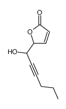 5-(1-hydroxyhex-2-yn-1-yl)furan-2(5H)-one Structure