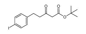 5-(4-iodo-phenyl)-3-oxo-pentanoic acid tert-butyl ester Structure