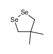 4,4-dimethyl-1,2-diselenacyclopentane Structure