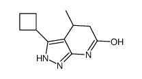 6H-Pyrazolo[3,4-b]pyridin-6-one,3-cyclobutyl-1,2,4,5-tetrahydro-4-methyl-(9CI)结构式