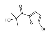 1-(5-bromothiophen-2-yl)-2-hydroxy-2-methylpropan-1-one结构式