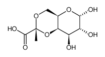 4,6-pyruvylated galactose结构式