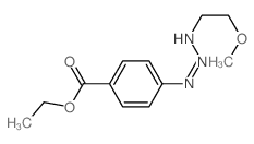Benzoic acid, 4-[3-(2-methoxyethyl)-1-triazenyl]-, ethyl ester结构式