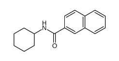 N-cyclohexyl-β-naphtamide结构式