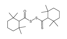 (2,2,6,6-Tetramethylcyclohexancarbonyl)(2,2,6,6-tetramethylcyclohexanthiocarbonyl)disulfid Structure
