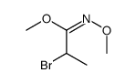 methyl 2-bromo-N-methoxypropanimidate结构式
