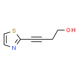 3-Butyn-1-ol,4-(2-thiazolyl)-结构式