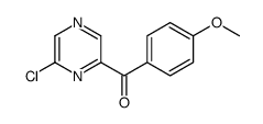 (6-chloropyrazin-2-yl)-(4-methoxyphenyl)methanone结构式