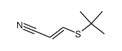 trans-β-tert-butylthioacrylonitrile结构式