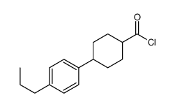 4-(4-propylphenyl)cyclohexane-1-carbonyl chloride结构式