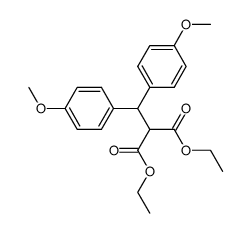 (4,4'-dimethoxy-benzhydryl)-malonic acid diethyl ester Structure