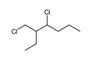 4-chloro-3-chloromethyl-heptane Structure