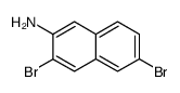 3,6-dibromo-[2]naphthylamine结构式
