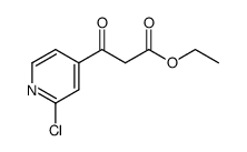 3-(2-chloro-pyridin-4-yl)-3-oxo-propionic acid ethyl ester Structure