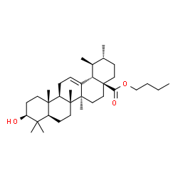 3-HYDROXY-(3BETA)-URS-12-EN-28-OIC ACID BUTYL ESTER结构式