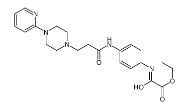 1-Piperazinepropanamide, N-(4-((ethoxyoxoacetyl)amino)phenyl)-4-(2-pyr idinyl)- Structure