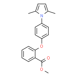 METHYL 2-[4-(2,5-DIMETHYL-1H-PYRROL-1-YL)-PHENOXY]-BENZENECARBOXYLATE结构式