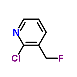 2-Chloro-3-(fluoromethyl)pyridine结构式