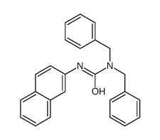 1,1-dibenzyl-3-naphthalen-2-ylurea Structure