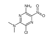3-chloro-2-N,2-N-dimethyl-5-nitropyrazine-2,6-diamine结构式