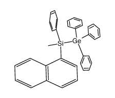 (S)-methyl(naphthalen-1-yl)(phenyl)(triphenylgermyl)silane Structure