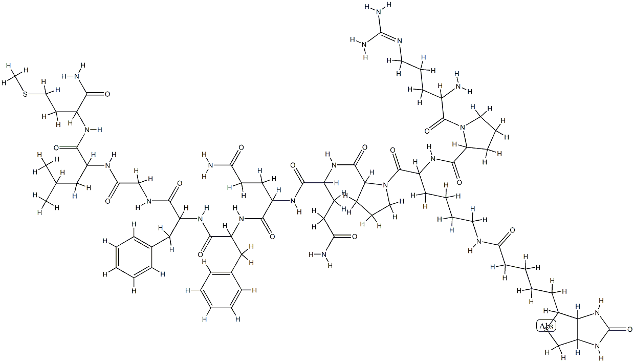 substance P, epsilon-biotinyl-Lys(3)-结构式