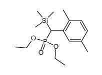 diethyl ((2,5-dimethylphenyl)(trimethylsilyl)methyl)phosphonate Structure