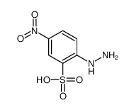 2-hydrazinyl-5-nitrobenzenesulfonic acid结构式