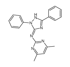 N-(2,5-diphenyl-1,2,4-triazol-3-yl)-4,6-dimethylpyrimidin-2-amine Structure