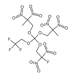 Bis(2,2-dinitropropyl) (2-fluoro-2,2-dinitroethyl) (2,2,2-trifluoroethyl)orthocarbonate结构式