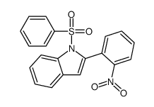 1-(benzenesulfonyl)-2-(2-nitrophenyl)indole Structure