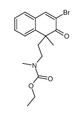 [2-(3-Bromo-1-methyl-2-oxo-1,2-dihydro-naphthalen-1-yl)-ethyl]-methyl-carbamic acid ethyl ester结构式