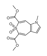 methyl-1 dimethoxycarbonyl-5,7 dioxide-6,6 1H thiepino(4,5-b)pyrrole Structure