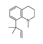 1-methyl-8-(2-methylbut-3-en-2-yl)-3,4-dihydro-2H-quinoline Structure