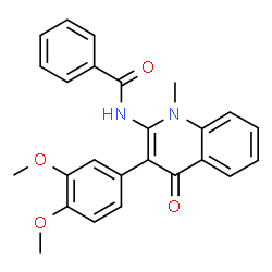 N-[3-(3,4-Dimethoxyphenyl)-1-methyl-4-oxo-1,4-dihydro-2-quinolinyl]benzamide picture