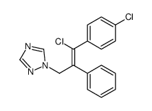 1-[3-chloro-3-(4-chlorophenyl)-2-phenylprop-2-enyl]-1,2,4-triazole Structure