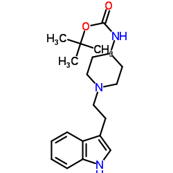 1-N-(3'-INDOLE)ETHYL-4-BOC-AMINOPIPERIDINE Structure