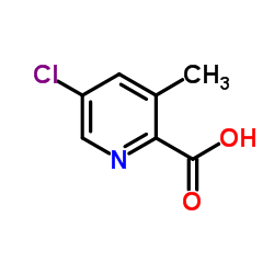 5-Chloro-3-methylpyridine-2-carboxylic acid structure