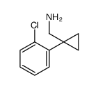 (1-(2-Chlorophenyl)cyclopropyl)methanamine Structure