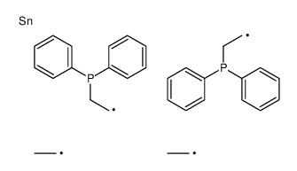 2-[2-diphenylphosphanylethyl(diethyl)stannyl]ethyl-diphenylphosphane Structure