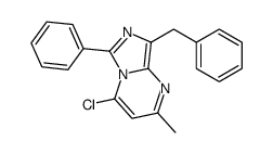 8-benzyl-4-chloro-2-methyl-6-phenylimidazo[1,5-a]pyrimidine结构式