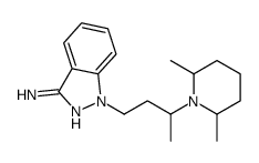 1-[3-(2,6-dimethylpiperidin-1-yl)butyl]indazol-3-amine结构式