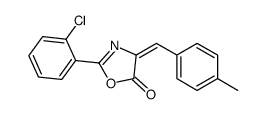 2-(2-chlorophenyl)-4-[(4-methylphenyl)methylidene]-1,3-oxazol-5-one结构式