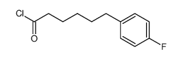 6-(4-Fluoro-phenyl)-hexanoyl chloride结构式