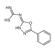 (5-phenyl-1,3,4-oxadiazol-2-yl)thiourea Structure