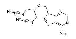 9-(1,3-diazidopropan-2-yloxymethyl)purin-6-amine Structure