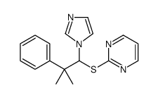 2-(1-imidazol-1-yl-2-methyl-2-phenylpropyl)sulfanylpyrimidine结构式